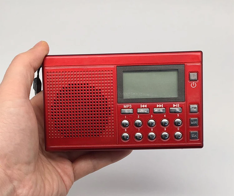 sw fm mw 10 band MP3 player radio with digital alarm clock