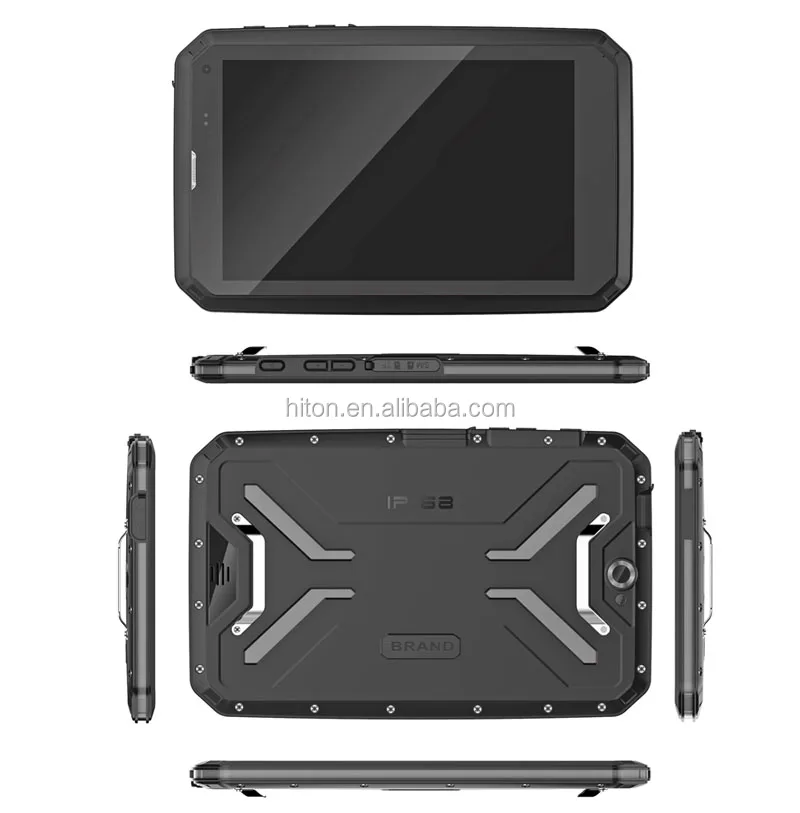 HiDON Cheapest 8" Android 9.0 Rugged Tablet PC Support NFC/UHF RFID/2D,1D Barcode scanner IP68 Waterproof Tablet