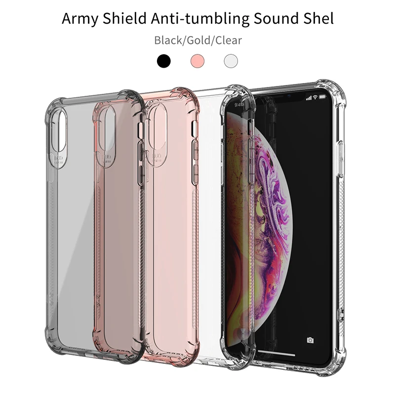 Truning Sound Soft TPU Phone Case For Samsung S8 Covers Dust-proof Air Bags Crashproof Mobilephone TPU Case For S10 Covers.jpg
