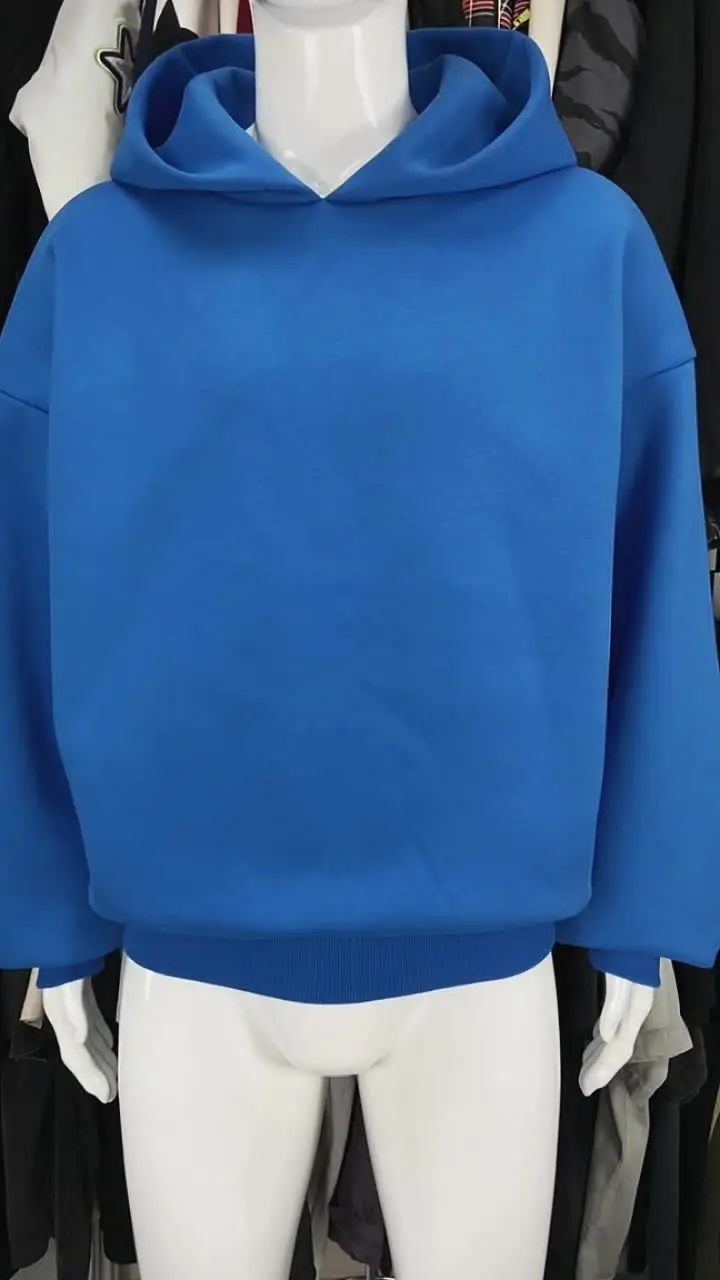 Yingling Custom 550 Gsm Rhinestone Hoodies Heavy Weight Double Layers  Brushed Fleece Boxy Hoodie Cropped