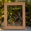 Custom 3D Acrylic LED Beech Wood Decorative Photo Frame Light DIY Digital Picture Wooden Photo Frame Table Lamp