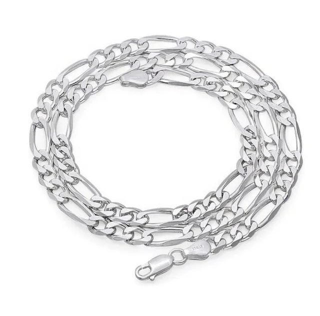 * UK shop 925 Plata Cadena de varias capas PLT Pulsera Brazalete Tobillera Enlace de bola de cuentas