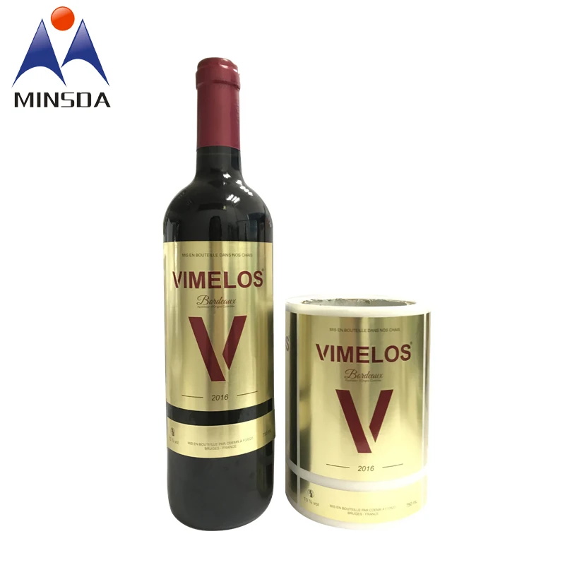 embossed wine label printing