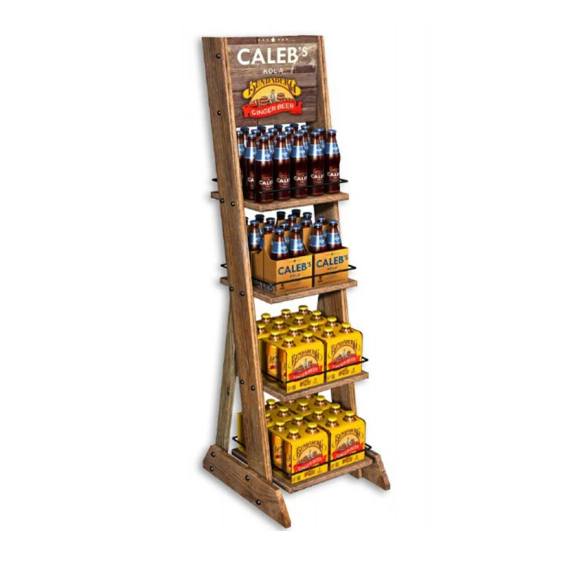 2021 New Custom Supermarket Shopping Mall Tiers Floor Case Beer Can