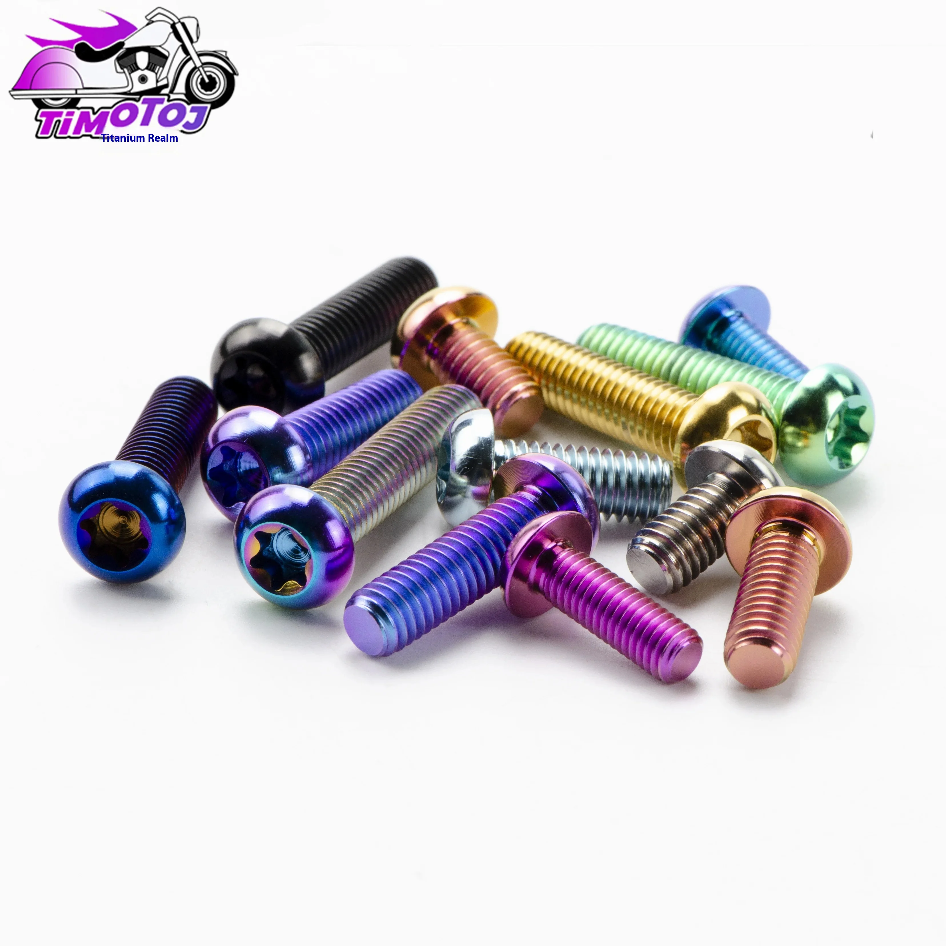 M6 TITANIO TI A Testa Svasata Piatta Viti Bulloni 10 15 20 25 - Foto 9