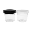 8oz wide top thin bottom plastic jar for storage