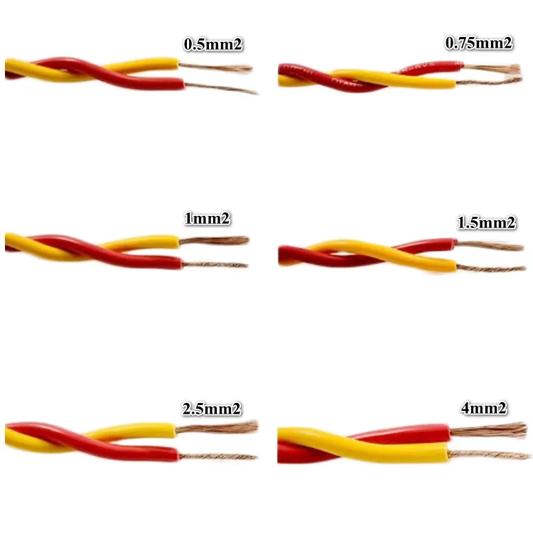 100m Strandarded 2x0.5/0.75/1.5/ 2.5/4 Mm2 Twisted Pair Rvs Flexible ...