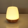 2019 Innovative Decoration Real Nature Bamboo Glass Aroma Diffuser, Essential Oil Ultrasonic Diffuser for Warm White Table Light