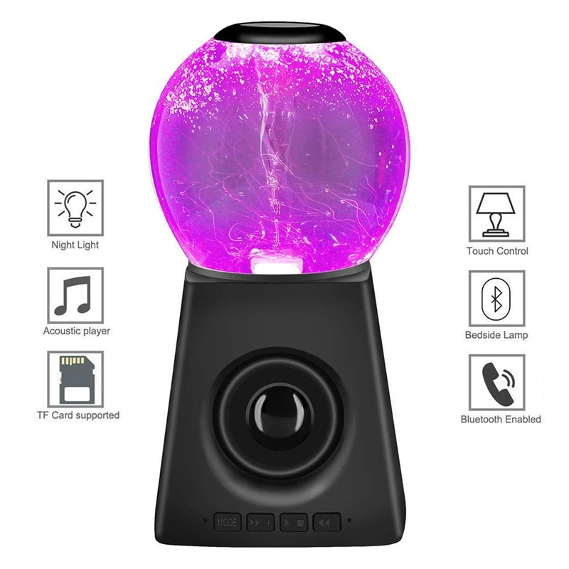 Party design Color Led Water Tornado Night Light Colorful Led Bluetooth Speaker Water Dance Audio Subwoofer Gift - ANKUX.COM