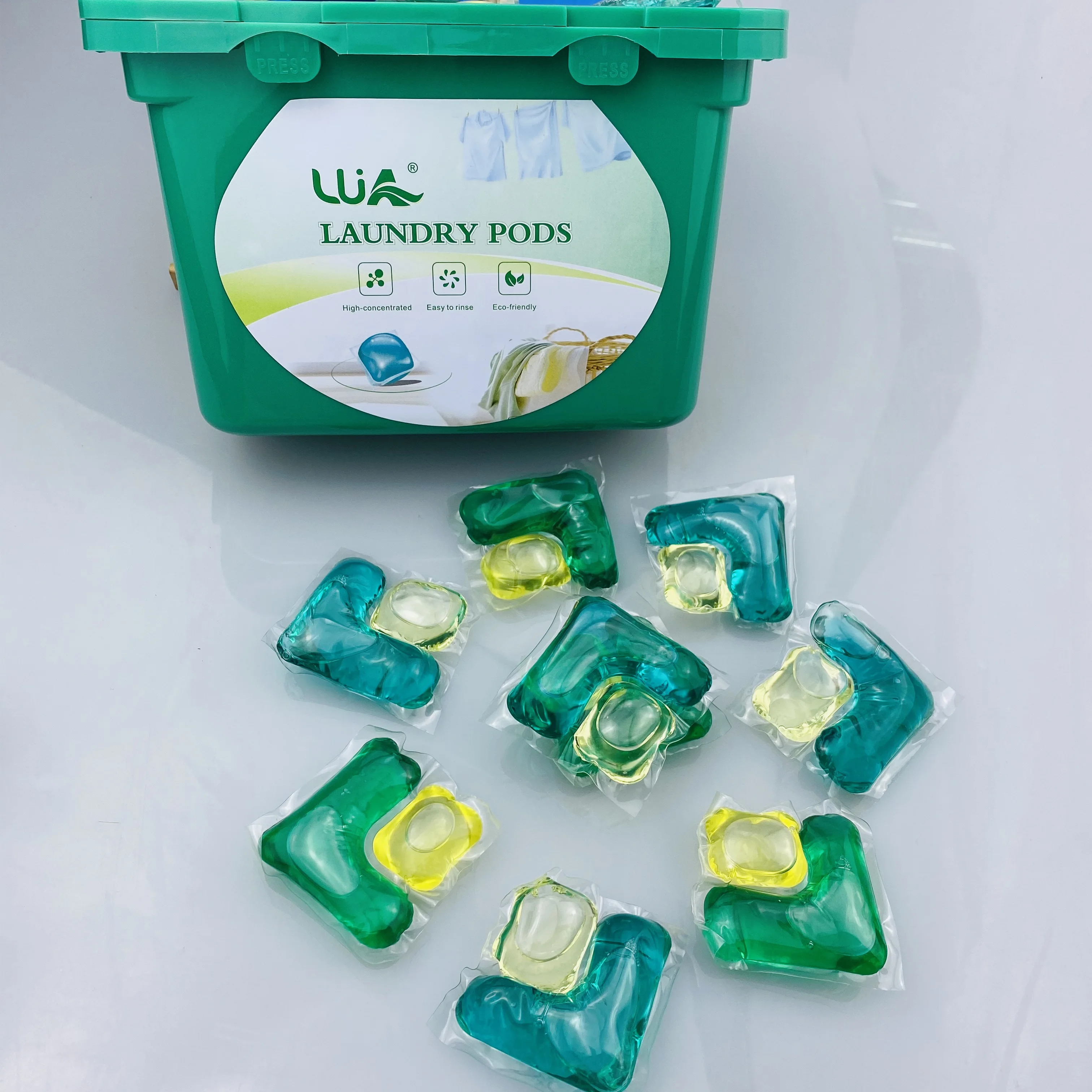 High Efficient 15g (2in1) Laundry Detergent Pods Laundry Capsules Oem