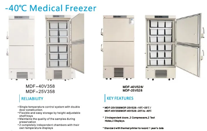 deep freezer -40c