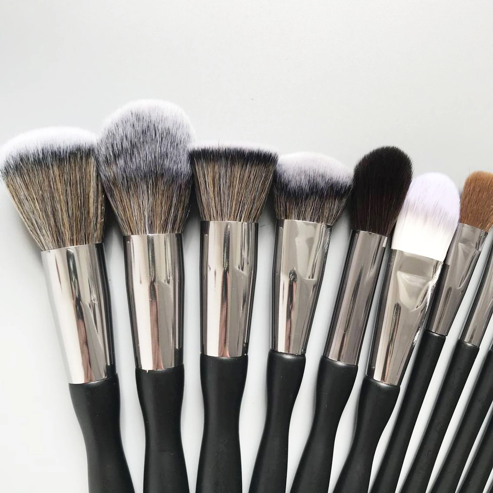 16pcs High Quality Plastic Handle Synthetic Hair Makeup Brush Set