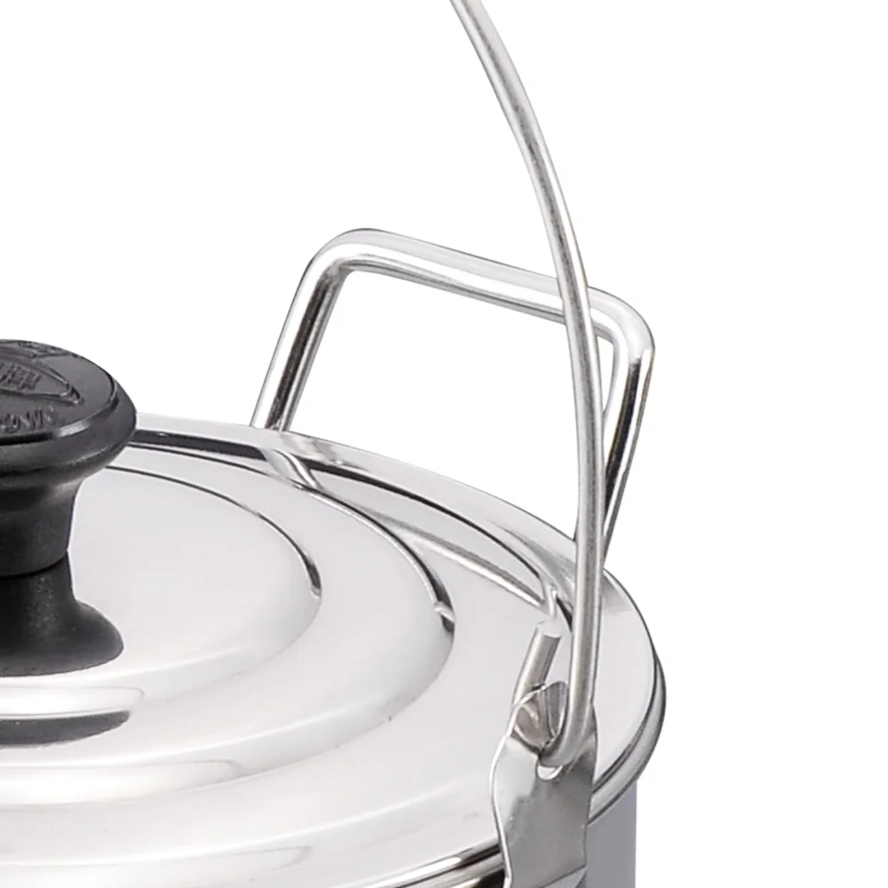 Wholesale 1.9L 2.7L Camping Cookware Coffee Tea Pot Outdoor Stainless Steel Korean Tea Kettle manufacture