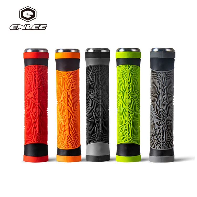 ENLEE unique design Bicycle Handle bar Grips Cover Double color bike hand grip