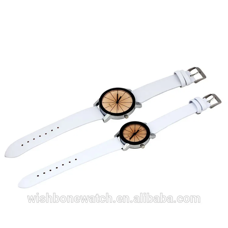 3975 Couple Watches Fashion Lovers Watches Casual And Quartz Dial Clock Leather Wrist Watch