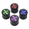 Creative transparent window opening Cross chamfering herb weed grinder