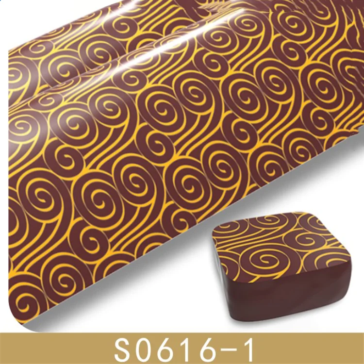 Custom Chocolate Transfer Sheets Logo Molds Pattern Birthday Cake