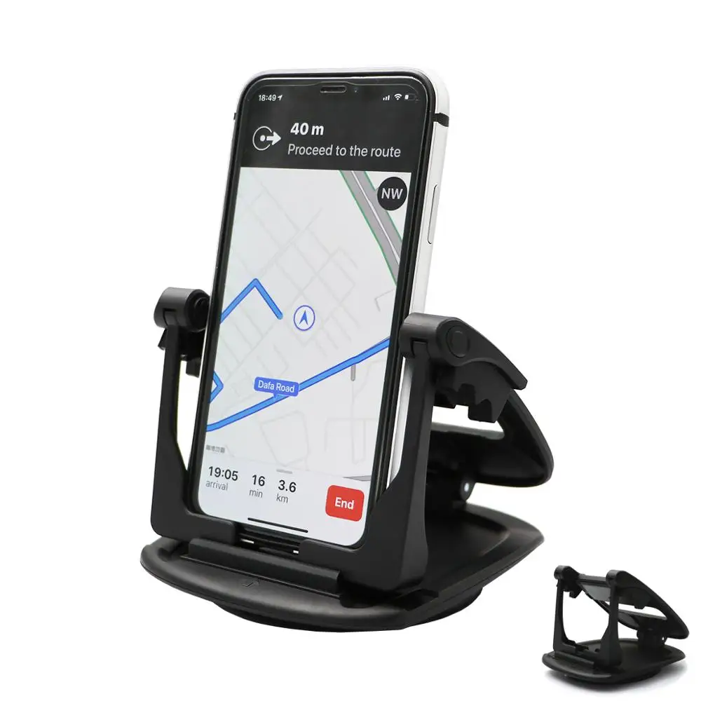 Sticky Car Silicone Base 360 Rotating Car Mobile Holder Dashboard Stand
