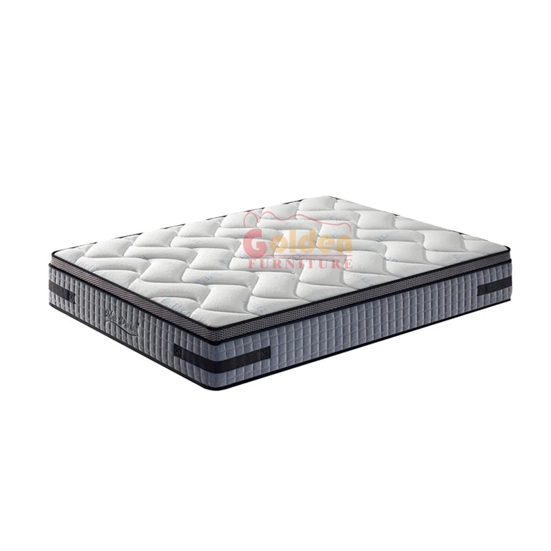 Oem Mattress Queen Size Euro Top Gel Memory Foam 5 Zone Pocket Coil