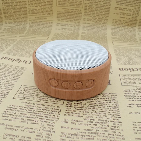 Newest Retro Wooden Bluetooth Speaker Mini Bluetooth Wireless Speakers Gift customized Computer Card Speaker - ANKUX.COM