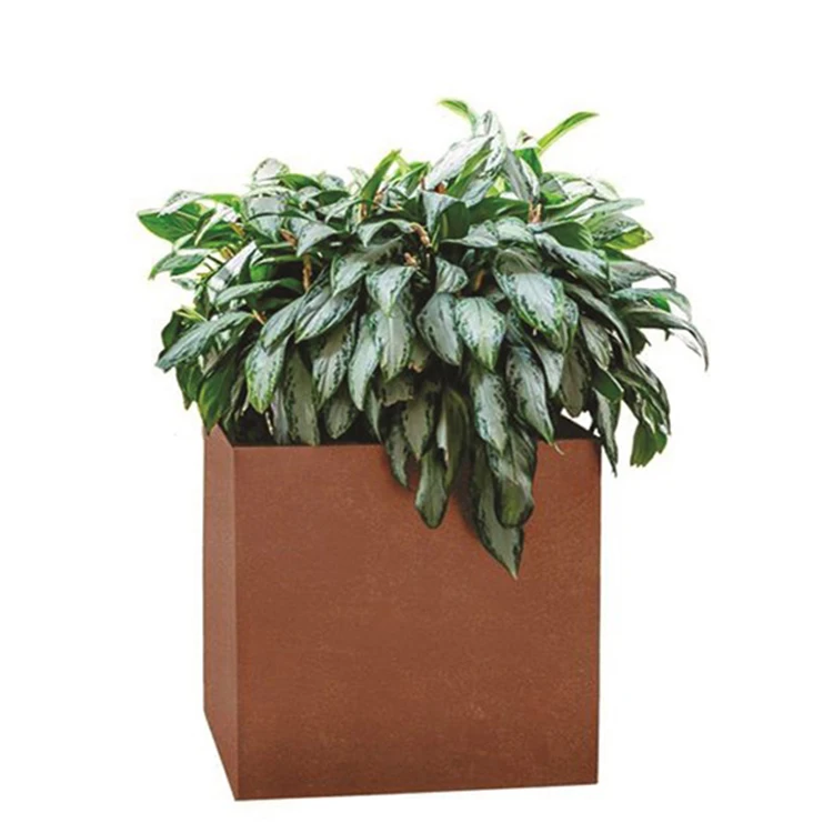 Outdoor Corten Steel Planter Box Big Planter Square Flower Pots Buy