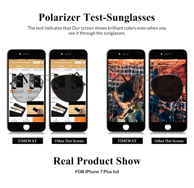 Shenzhen manufacturer LCD Display for iPhone 7 plus , LCD Screen with Digitizer Assembly for iPhone 7 plus