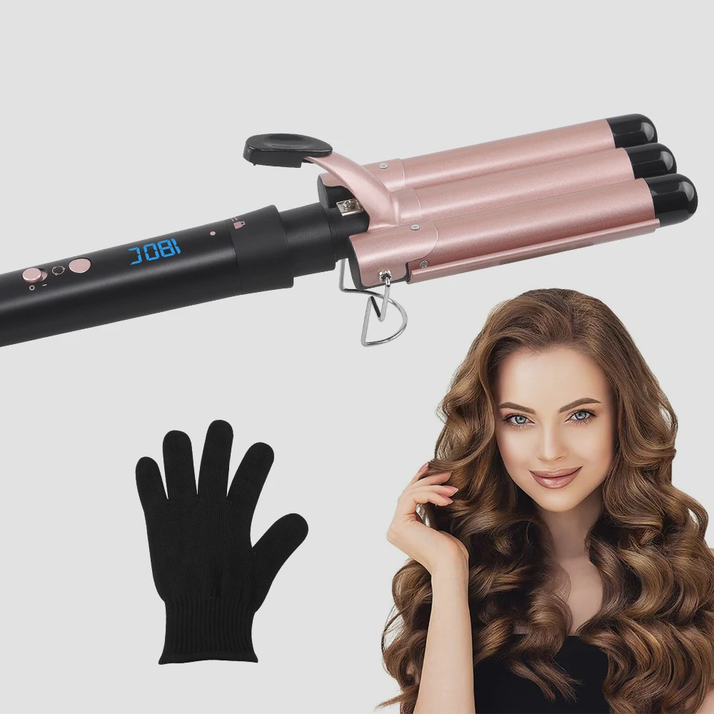 1.25 Inch Professional Round Led Digital Korean 13Mm 7 In 1 Hair Curler