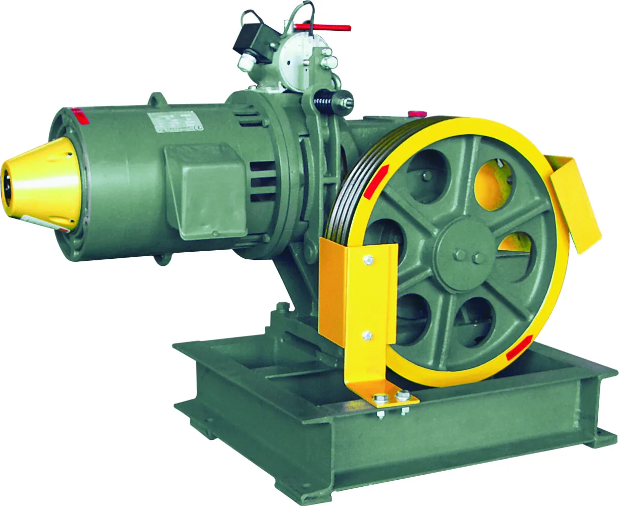 400 千克额定容量低噪音电梯齿轮牵引机