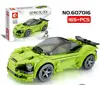 Plastic Children Famous car block Toys Gift building block bricks toys kid car