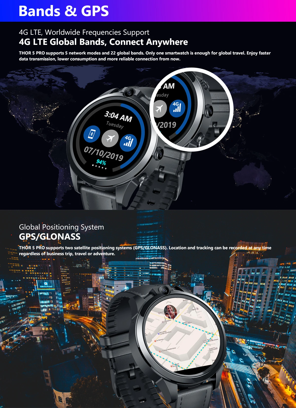Đồng hồ thông minh Zebia Thor Pro 3G WCDMA GPS 1.53 Inch ÍP 1gb + 16 Gb hệ  điều hành Android 5.1 WiFi Bluetooth | Shopee Việt Nam