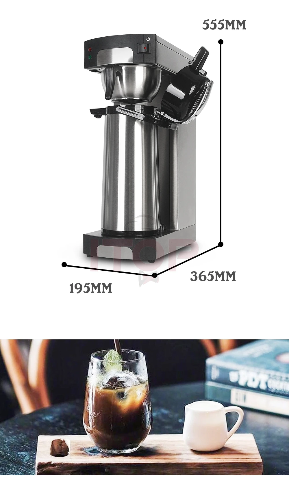 Automatic Distill Americano Coffee Machine Home Comercial Coffee Makers