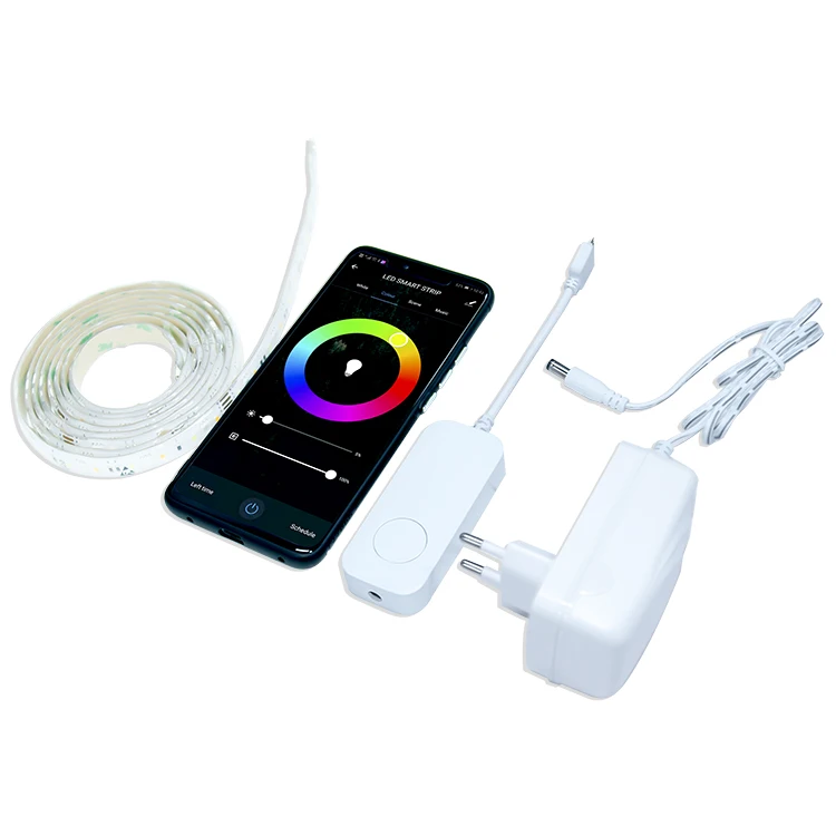 Philiphue White and Color Ambiance LightStrip Plus Dimmable LED Smart Light  Requires hueHub, Works with Alexa, HomeKit