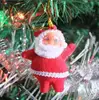 Six 3-inch Santa Claus Christmas trees decorated for children's holiday gifts PN2226