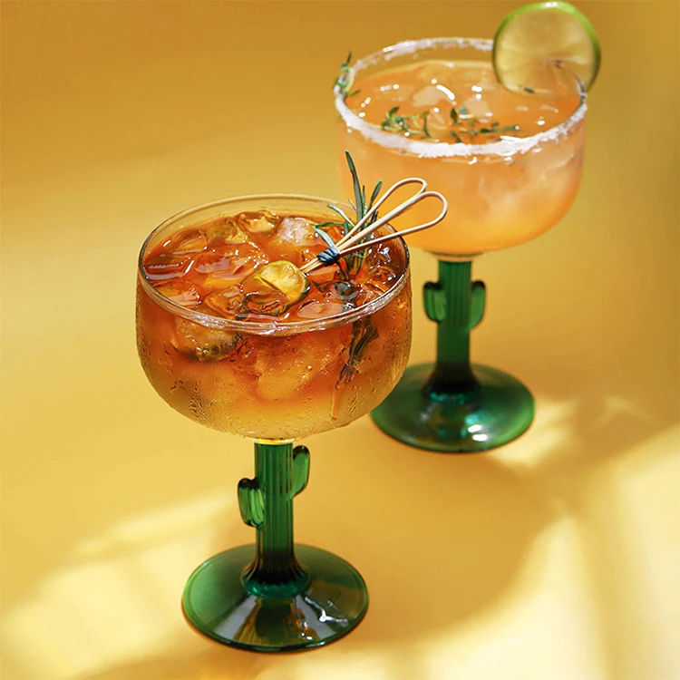 Margarita Glass Cocktail Colored Cactus Margarita Glasses Wholesale Buy Margarita Glasses