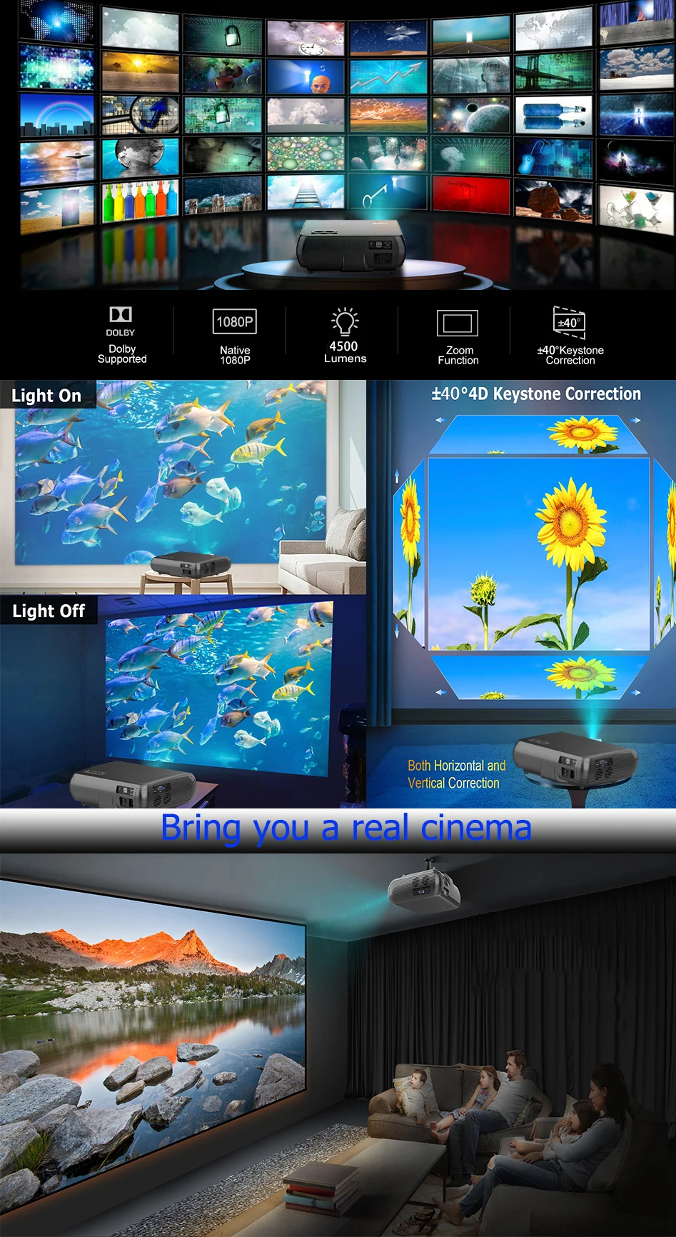 Htp Led Projector 2020 HTP M6 LED Projector - Home Cinema & 3D Entertainment