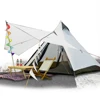 Factory supply cheap waterproof large space 8 man teepee tent with window flag carpet