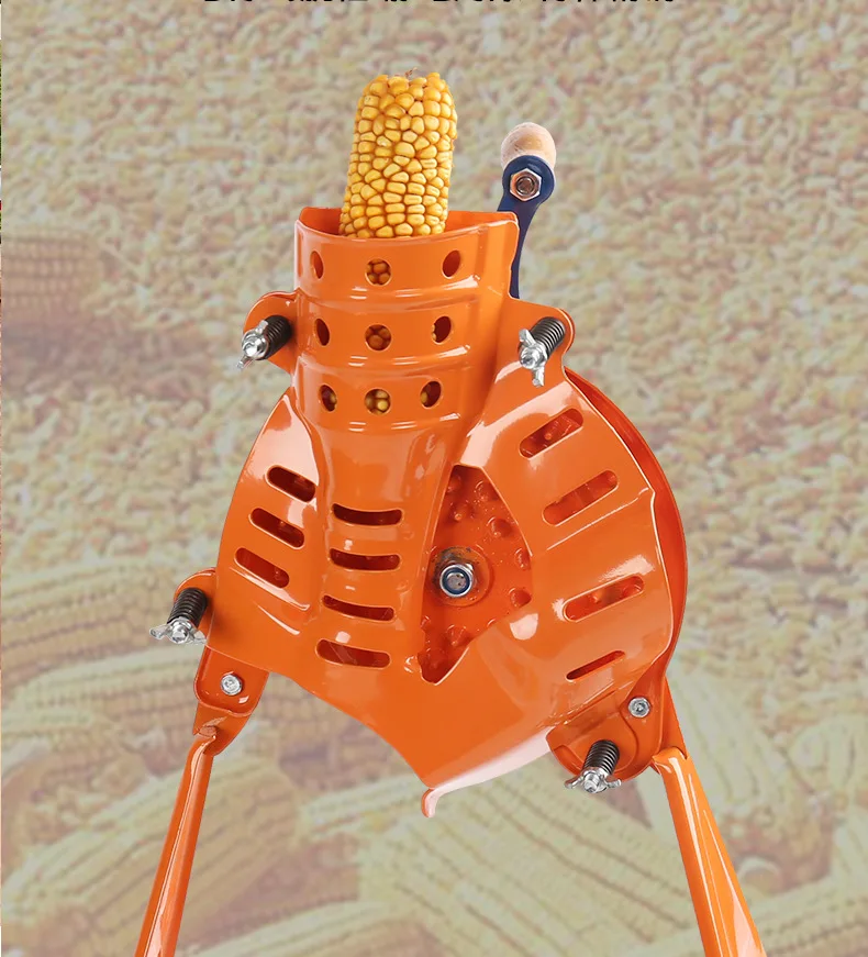 Factory Wholesale Home Use Semi-Automatic Hand-Cranked Corn Peeling Machine with Motor Small Corn Threshing Sheller