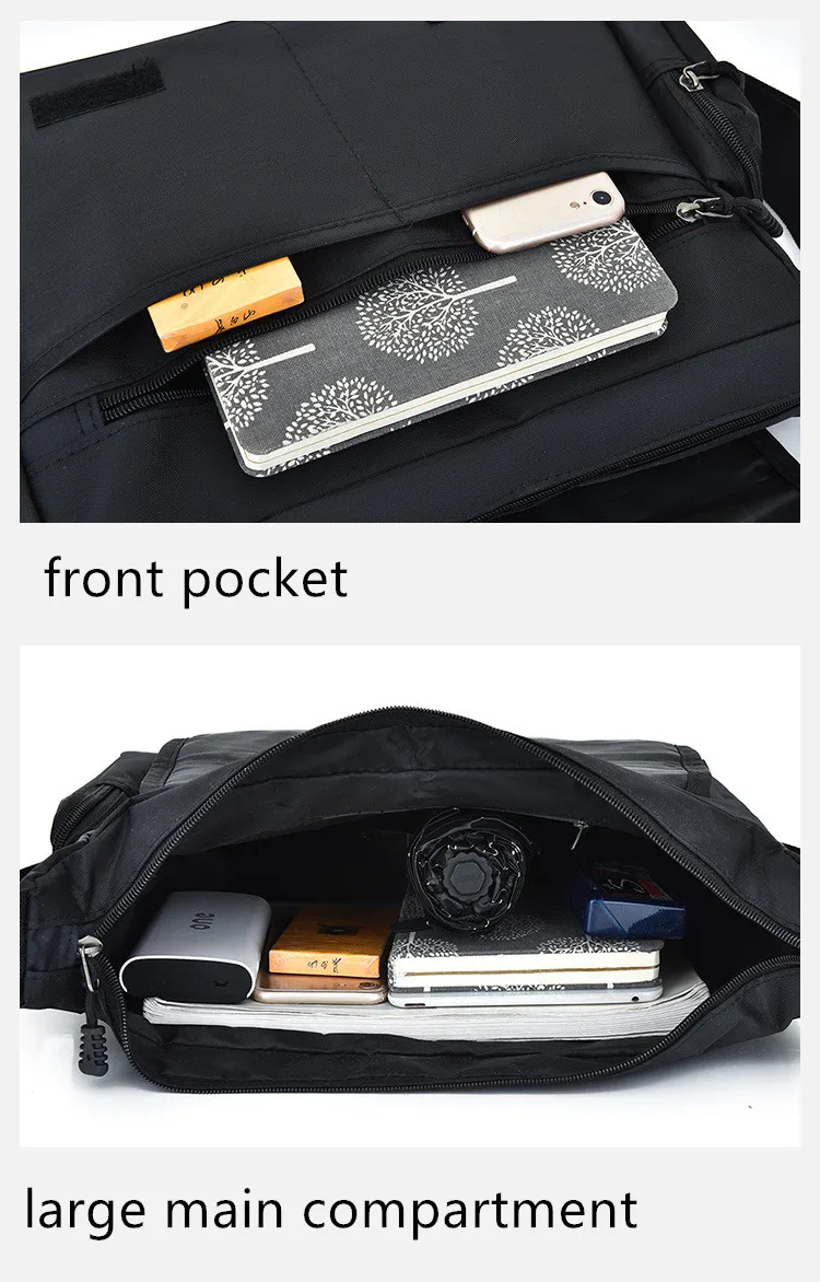 Customized sling messenger bag travel business shoulder bag for man