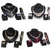 New wholesale simple style alloy necklace earrings ring bracelet four piece accessories women bridaljewelry set