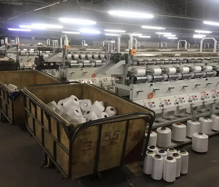 soft yarn cone to cone rewinding machine