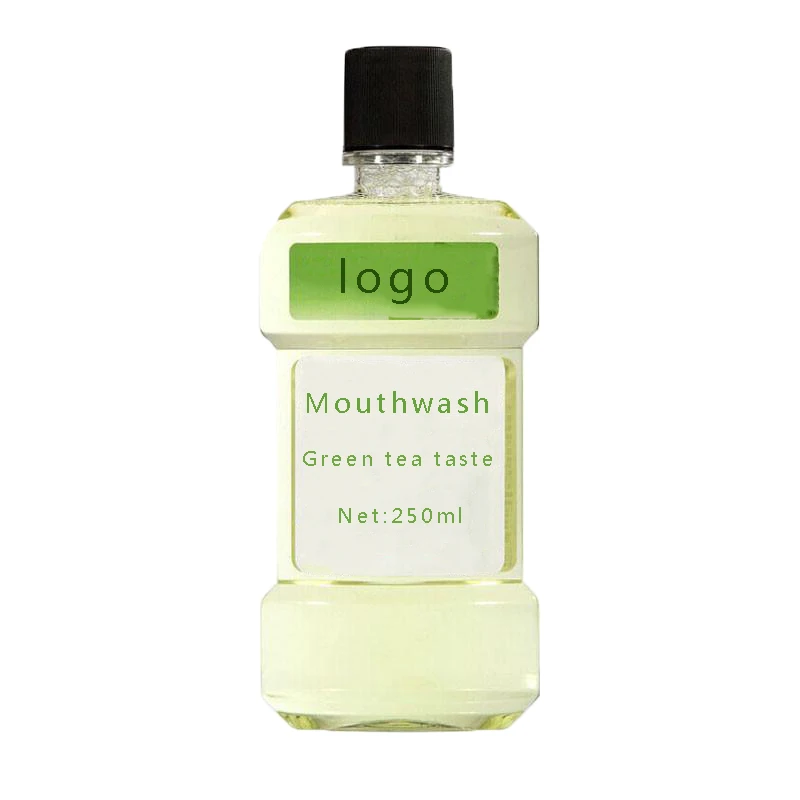 
Private label green tea oral hygiene deep cleansing antibacterial tooth oral health mouthwash 