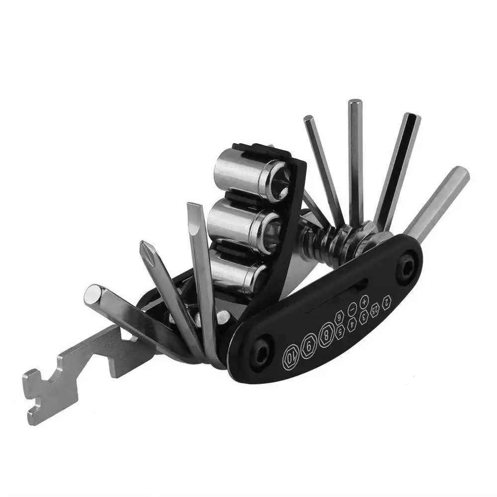 Bicycle Repair Tool Kit 16 In 1 Multifunction Bike Fix Tools Practical Bicycle Repair Tool Bike