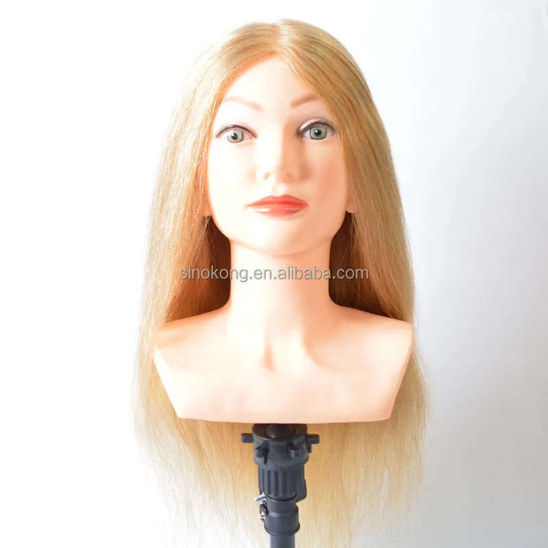 Wholesale Human Hair Mannequin Head With Shoulders,Training Head With
