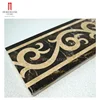 Interior design water jet marble flooring border designs
