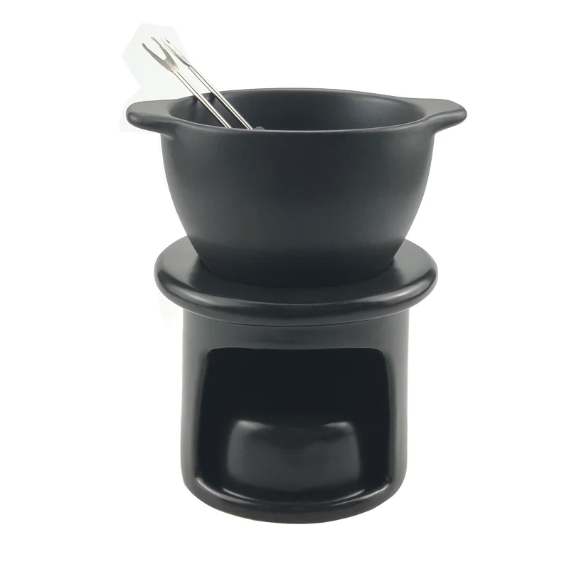 Hot Sale Ceramic Fondue Set For Chocolate Fondue Or Cheese Fondue Sets