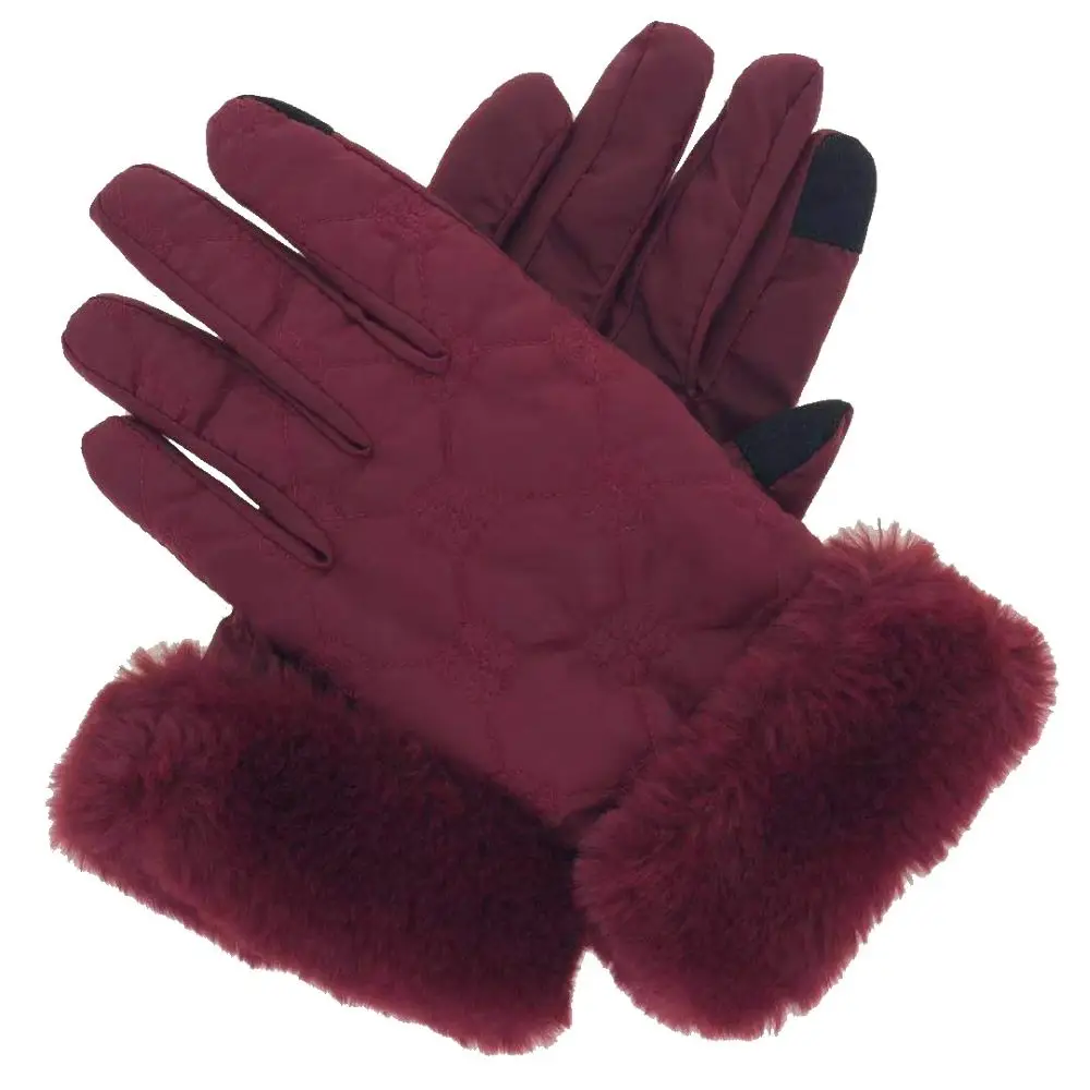 fake fur gloves