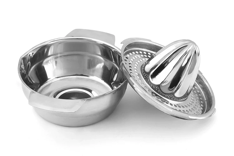 Factory Supplier Kitchen Tools Stainless Steel Manual Citrus Juicer Bowl Handed Fruits Lemon Orange Squeezer