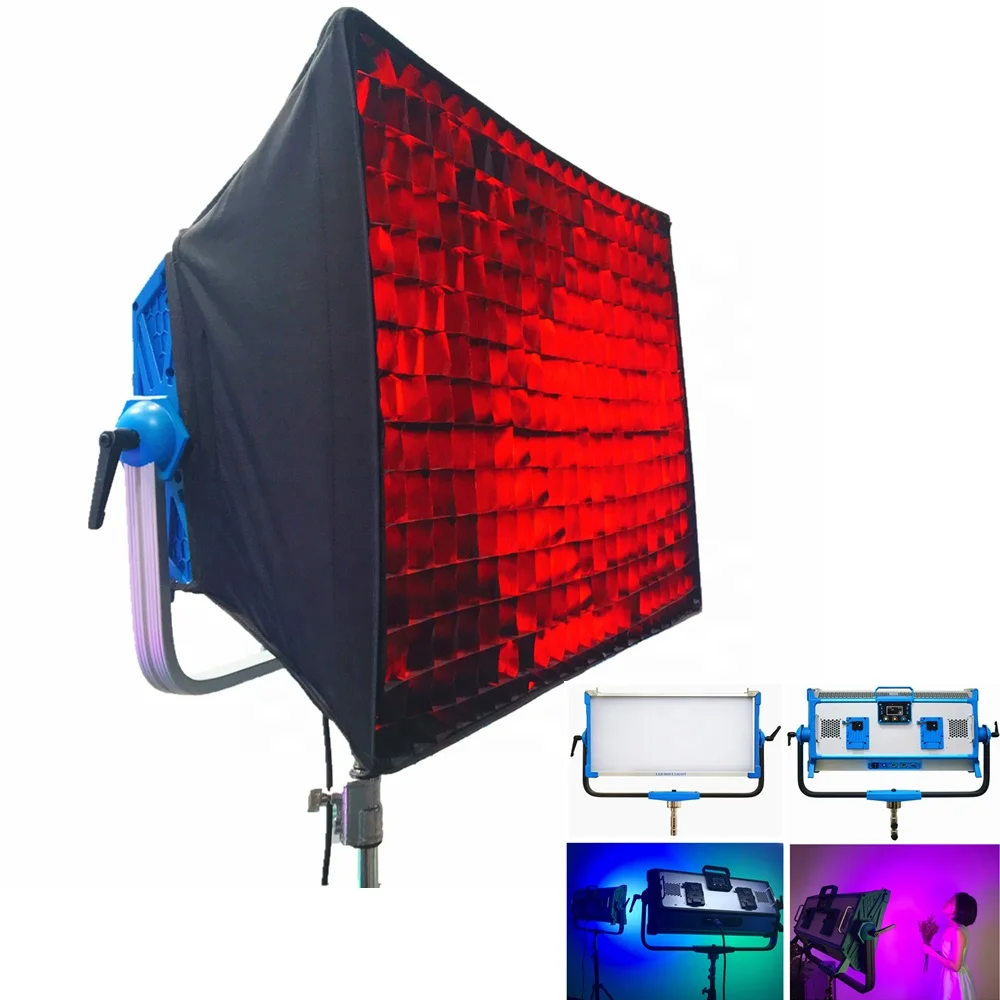 Yidoblo AI-3000C 300W 30000LM RGBW LED Panel Light Photography Camcorder Video Light Kit with SoftBOX Film Camera Lighting