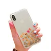 Personalized custom cute expression pack universal flash liquid quicksand mobile phone shell anti-drop shock protection cover id