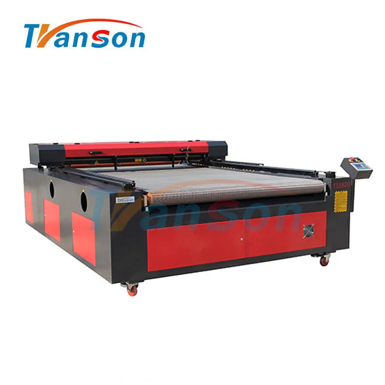 Transon Auto Feeding Laser Cutting Machine For Fabric Leather Paper